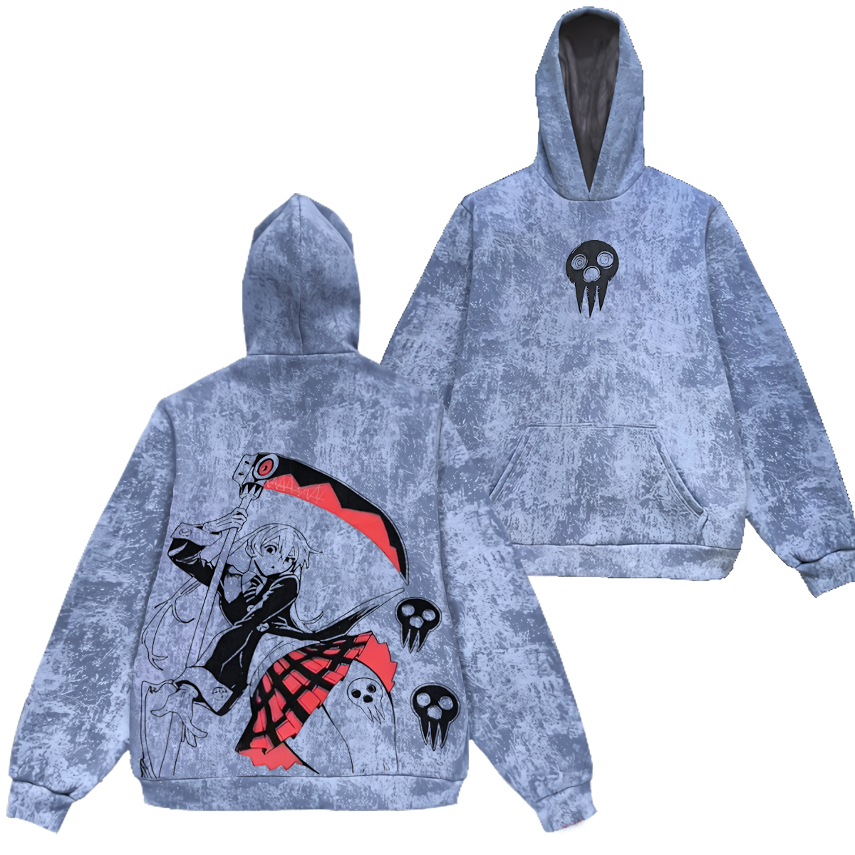 Soul Eater Maka Albarn Vintage Washed Hooded Sweatshirt