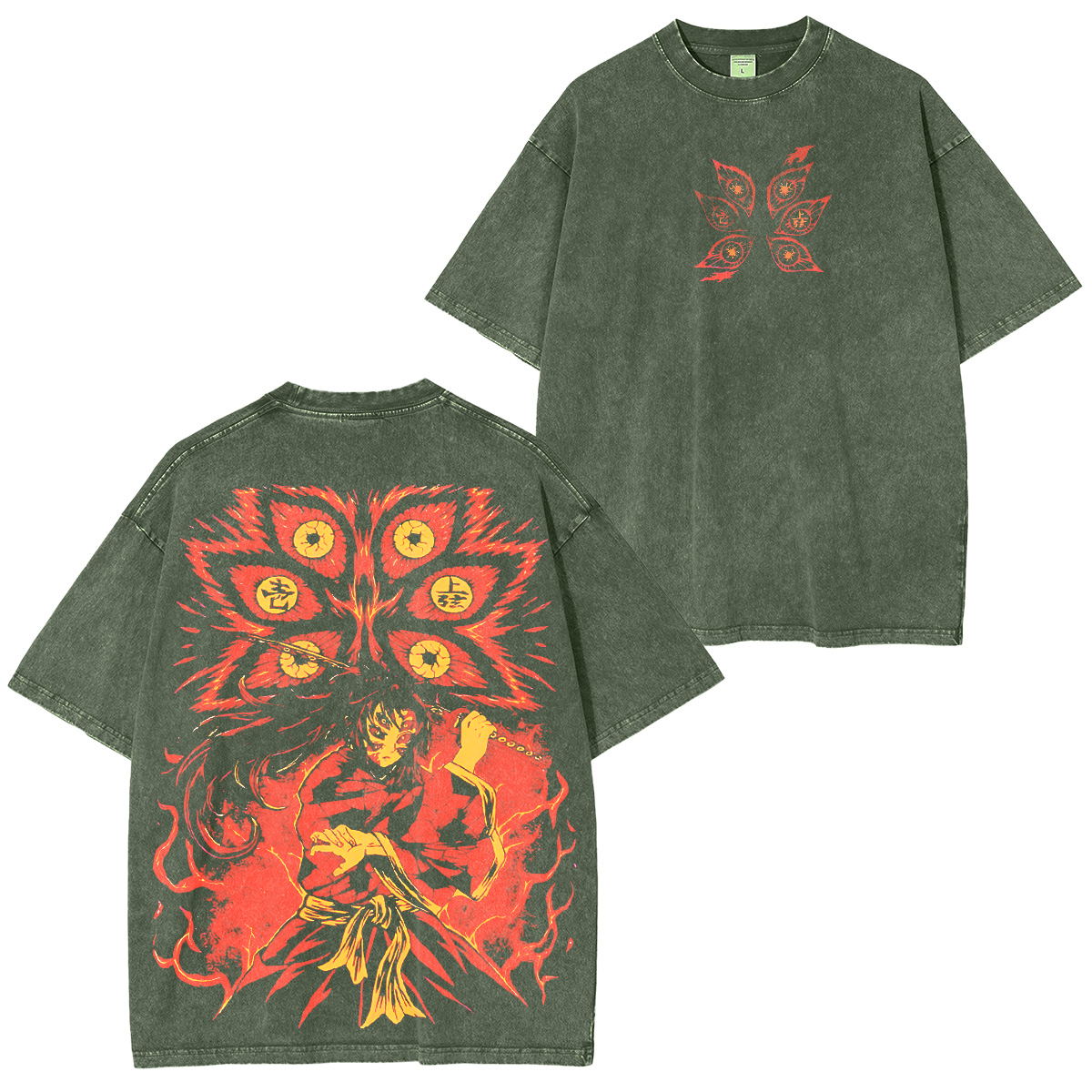 Demon Slayer Vento Vintage Oversized T-Shirt