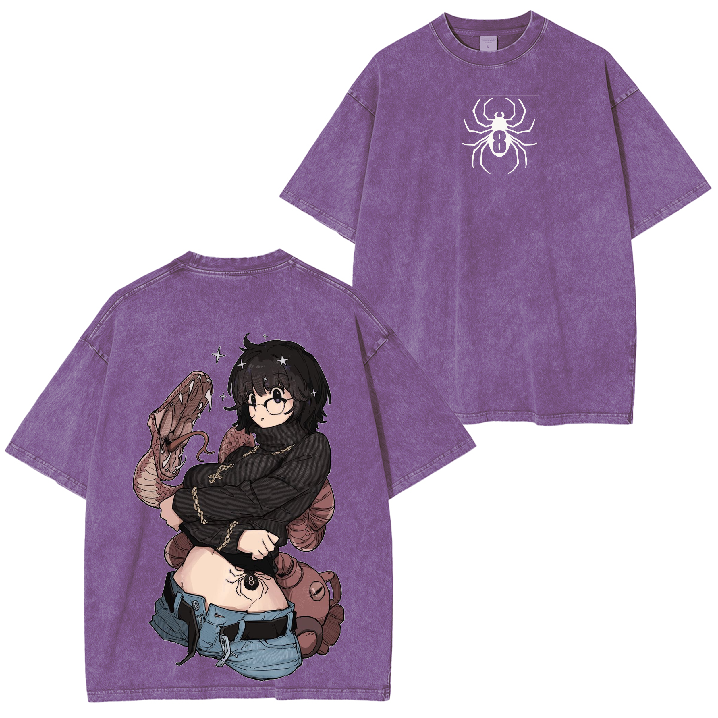 Vintage Washed Shizuku Spider 8 Tee – Hunter x Hunter