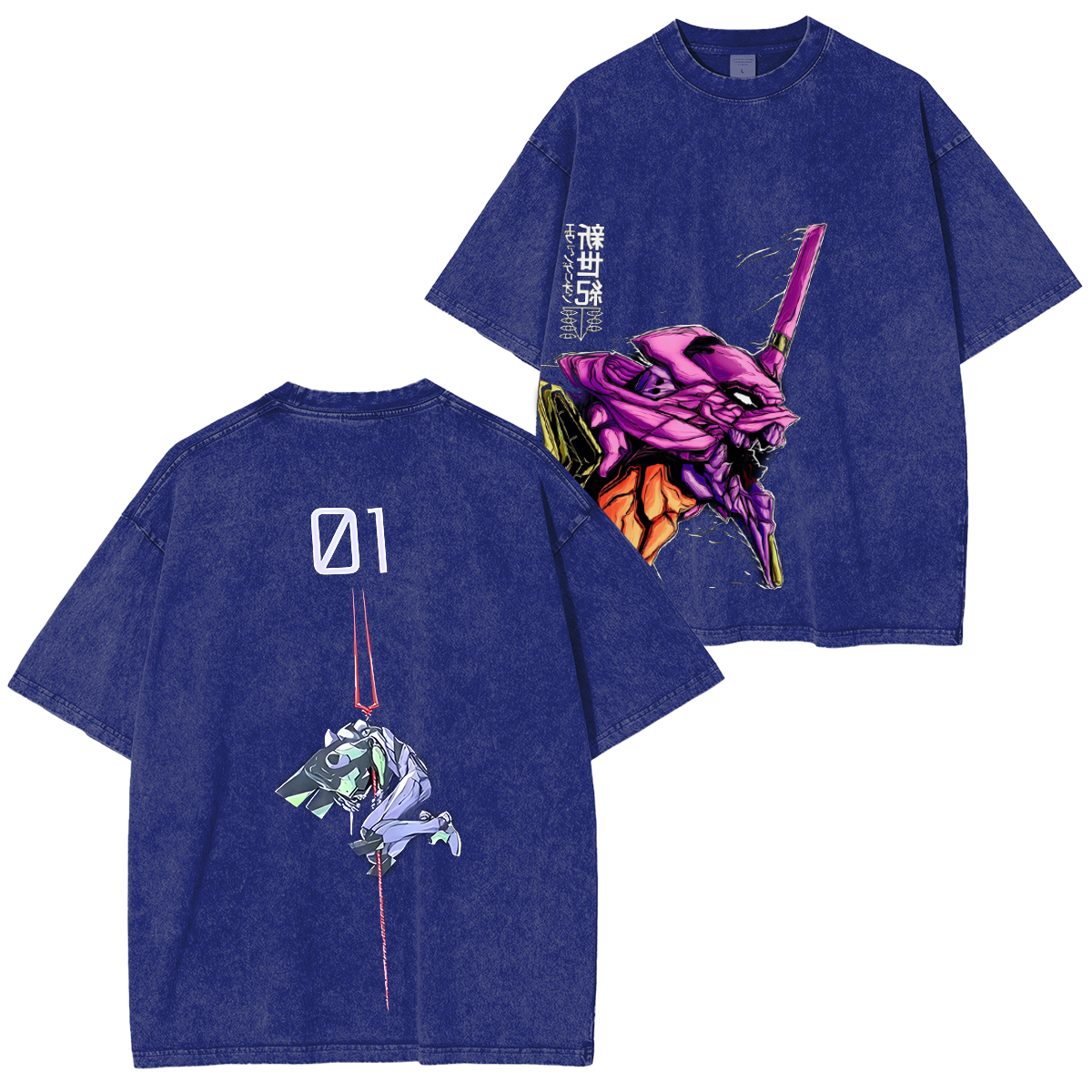 Neon Genesis Evangelion Vintage Washed T-shirt/Crewneck/Hoodie