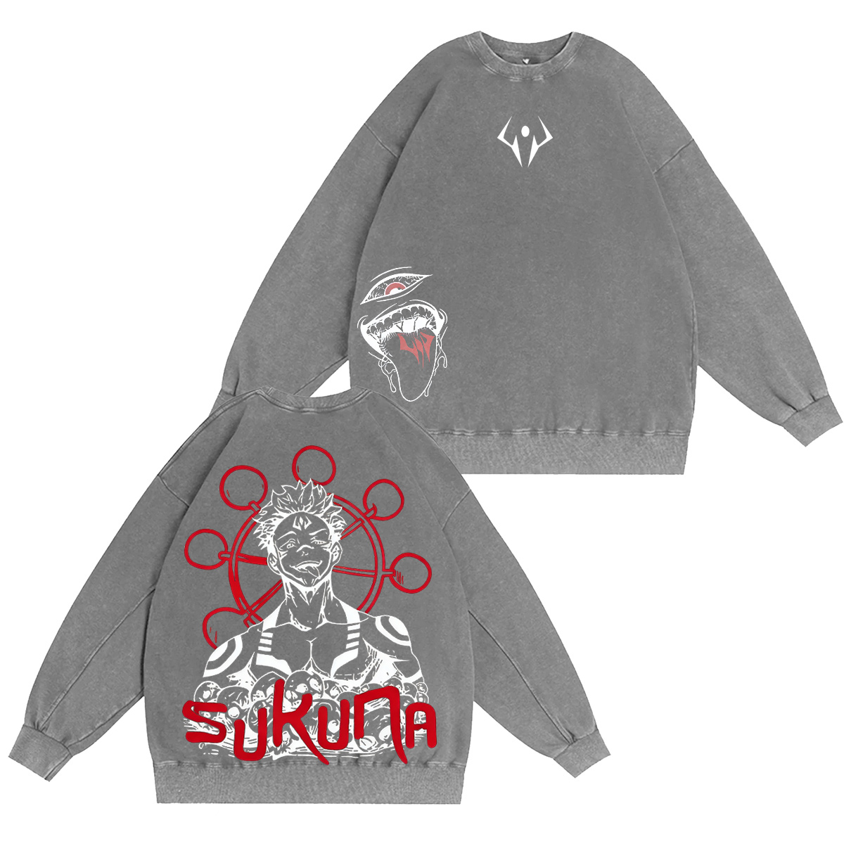 Jujutsu Kaisen :Ryomen Sukuna Vintage washed T-shirt/Crewneck/Hoodie