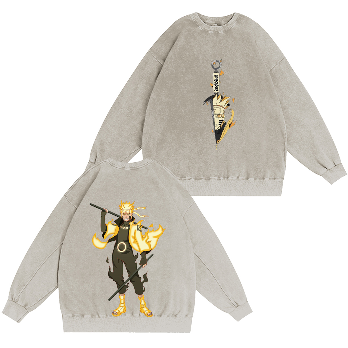 Naruto Shippuden|Naruto Uzumaki  Vintage washed T-shirt/Crewneck/Hoodie