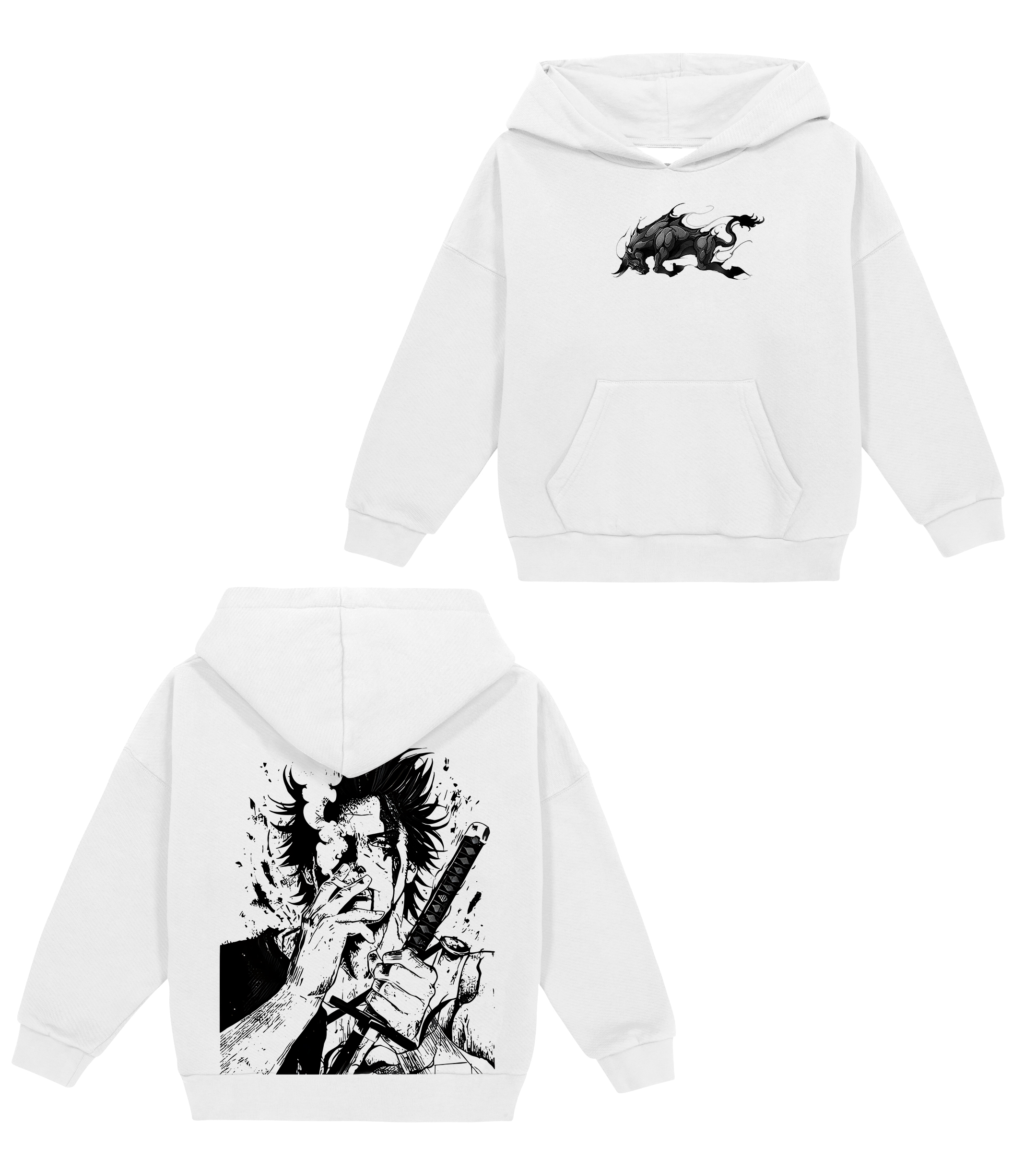 Yami Sukehiro x Black Bulls Black Clover Anime Double Printed Vintage Unisex Kids T-Shirt/Crewneck Sweatshirt/Hoodie