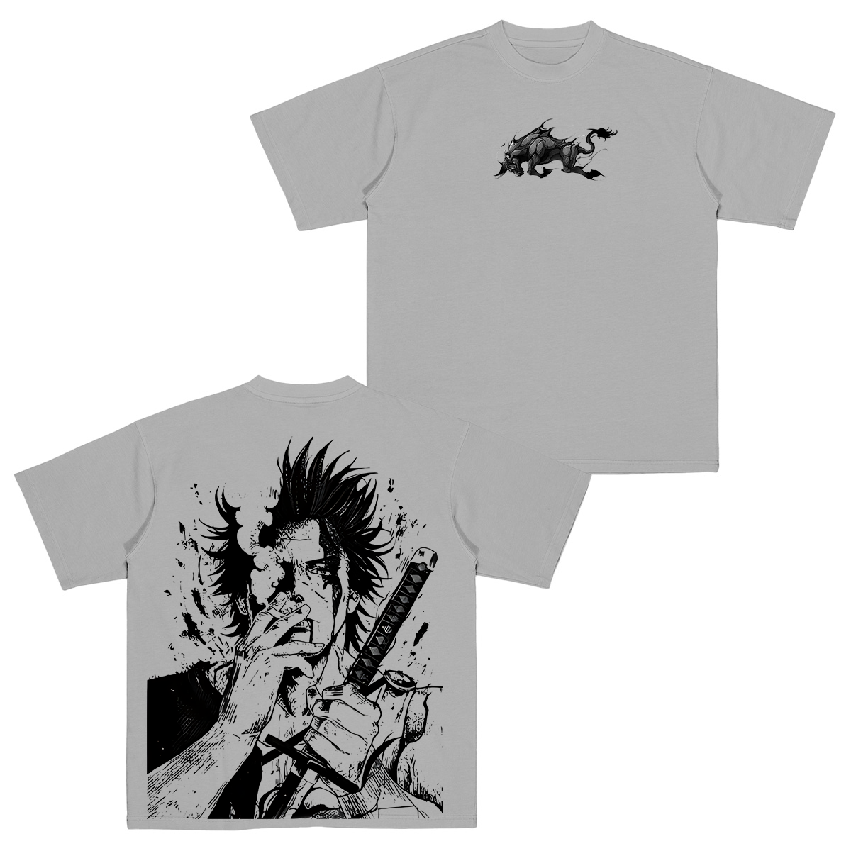 Yami Sukehiro x Black Bulls Black Clover Anime Double Printed Vintage Unisex Kids T-Shirt/Crewneck Sweatshirt/Hoodie