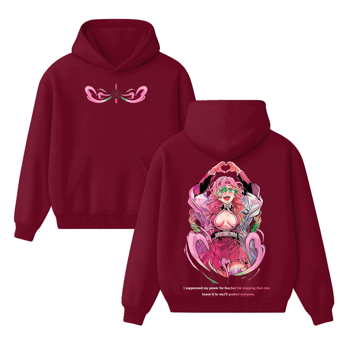Demon Slayer Anime Double Printed Vintage Unisex Hoodie