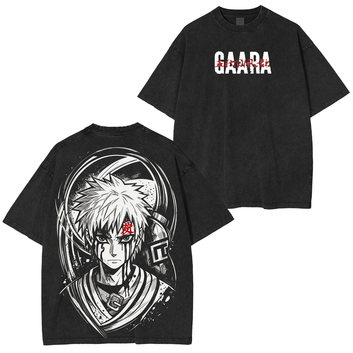 Naruto: Gaara Vintage washed T-shirt/Crewneck/Hoodie