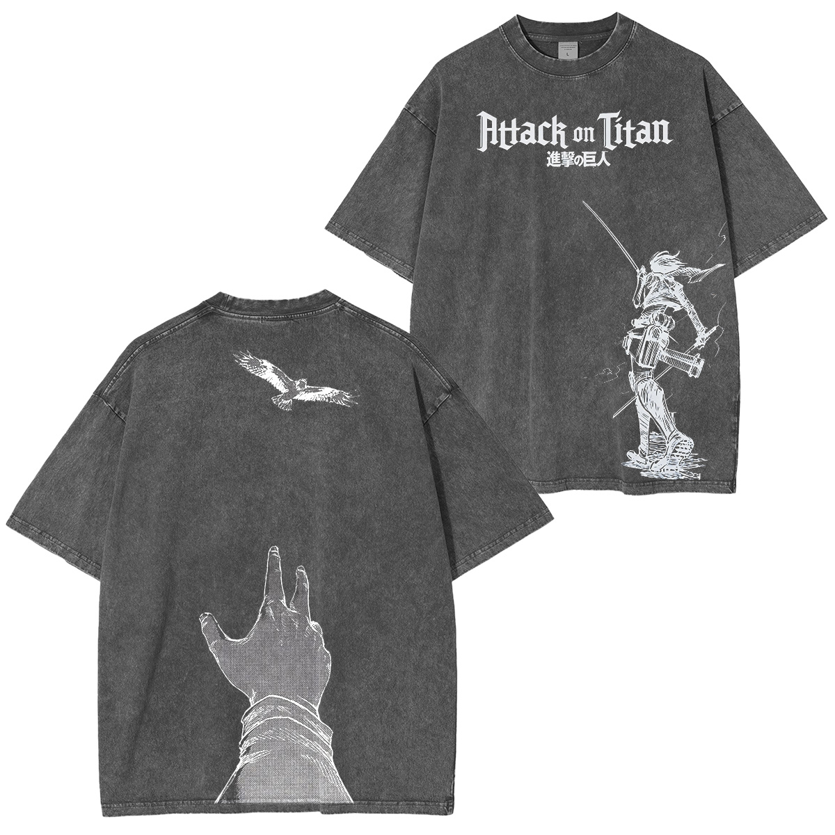 Attack on Titan Vintage washed T-shirt/Crewneck/Hoodie