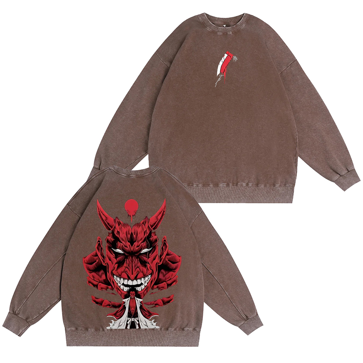 BLEACH :Kenpachi Zaraki Vintage washed T-shirt/Crewneck/Hoodie