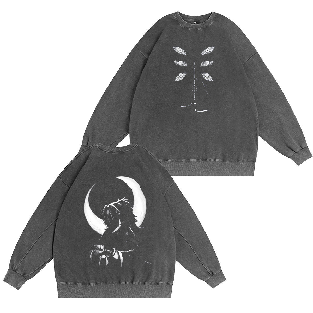 Kokushibo-Demon Slayer Vintage Washed T-shirt/Crewneck/Hoodie