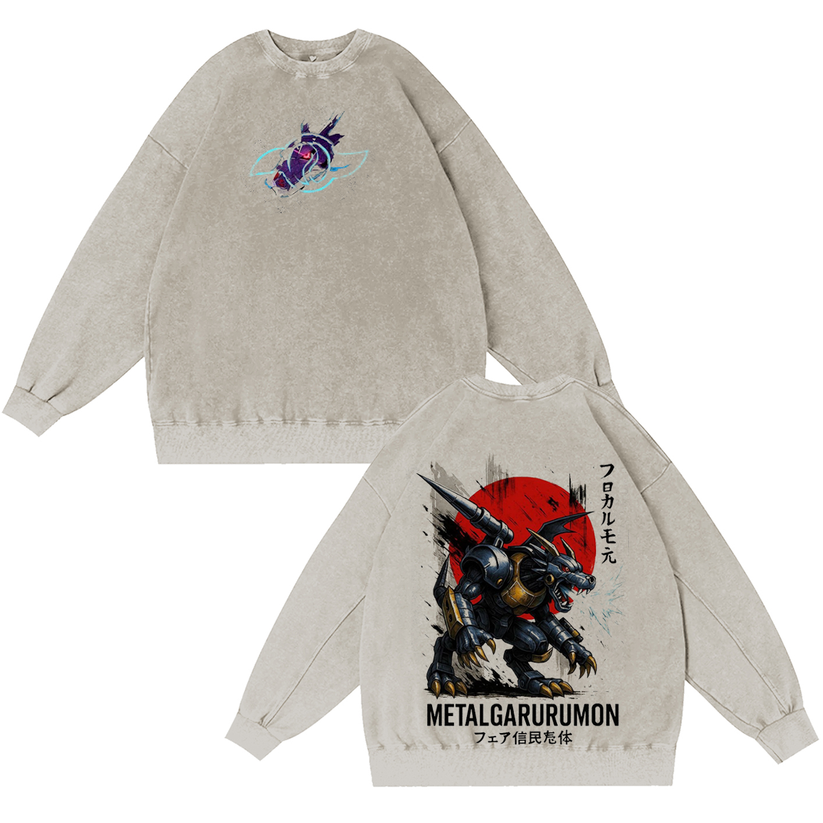 MetalGarurumon Digimon Vintage T-shirt/Crewneck/Hoodie