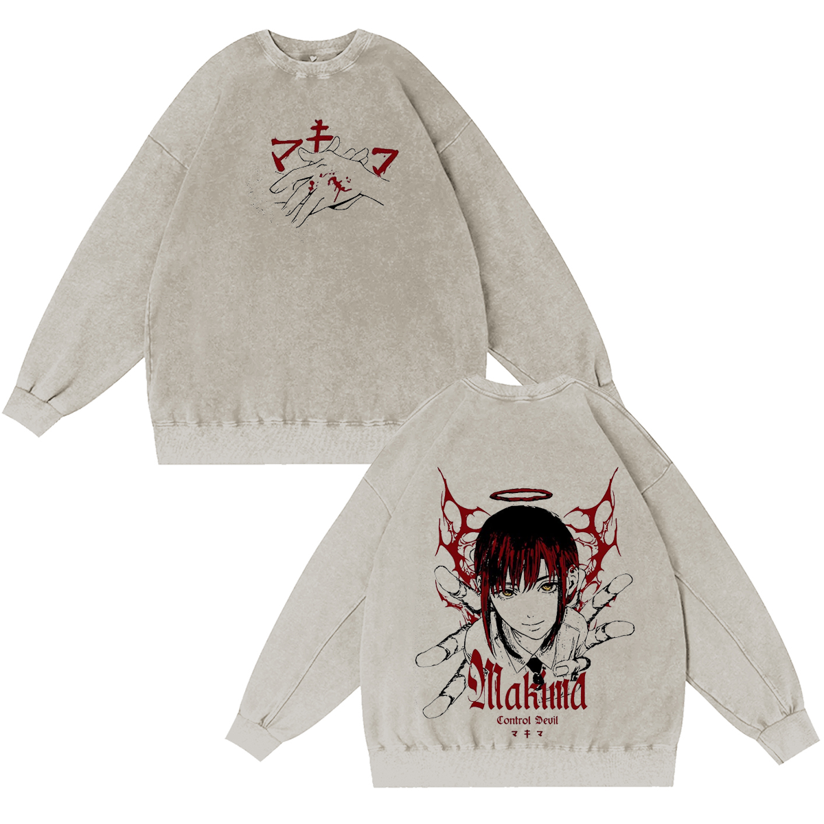 Chainsaw Man Vintage Washed T-shirt/Crewneck/Hoodie