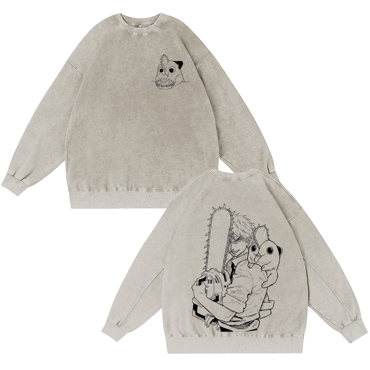 Chainsaw Man Vintage Washed T-shirt/Crewneck/Hoodie