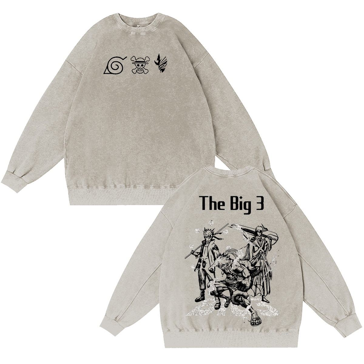 The Big 3 Vintage Washed T-shirt/Crewneck/Hoodie