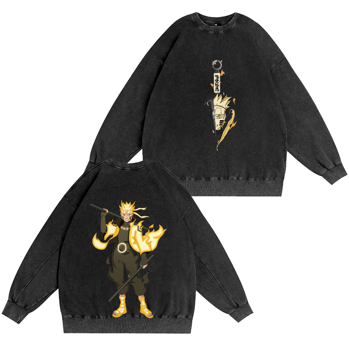 Naruto Shippuden|Naruto Uzumaki  Vintage washed T-shirt/Crewneck/Hoodie