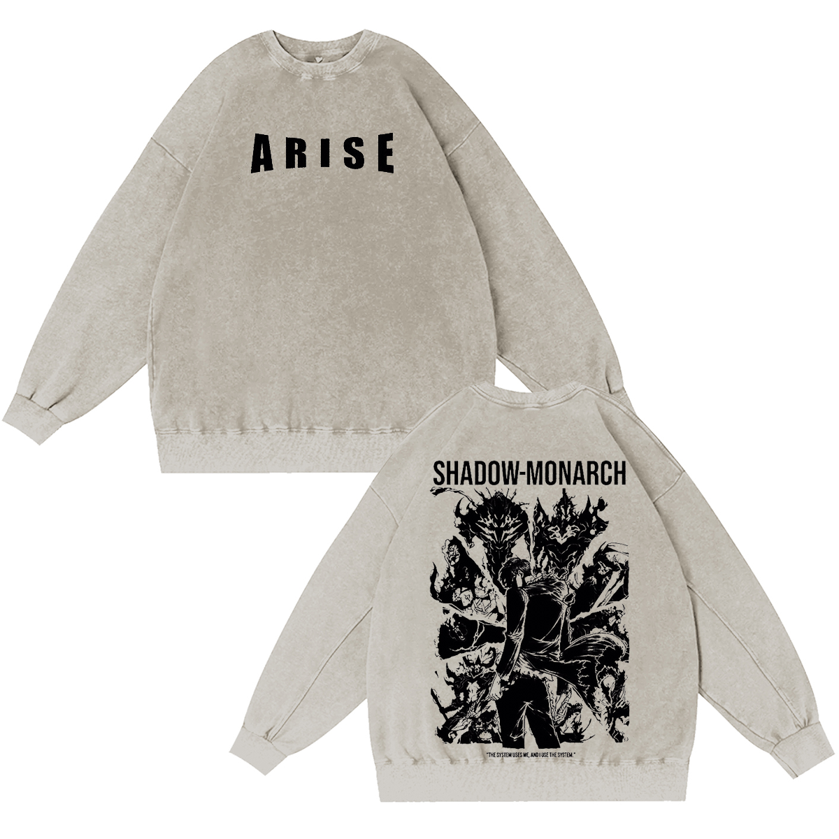 Solo Leveling Vintage Washed T-shirt/Crewneck/Hoodie