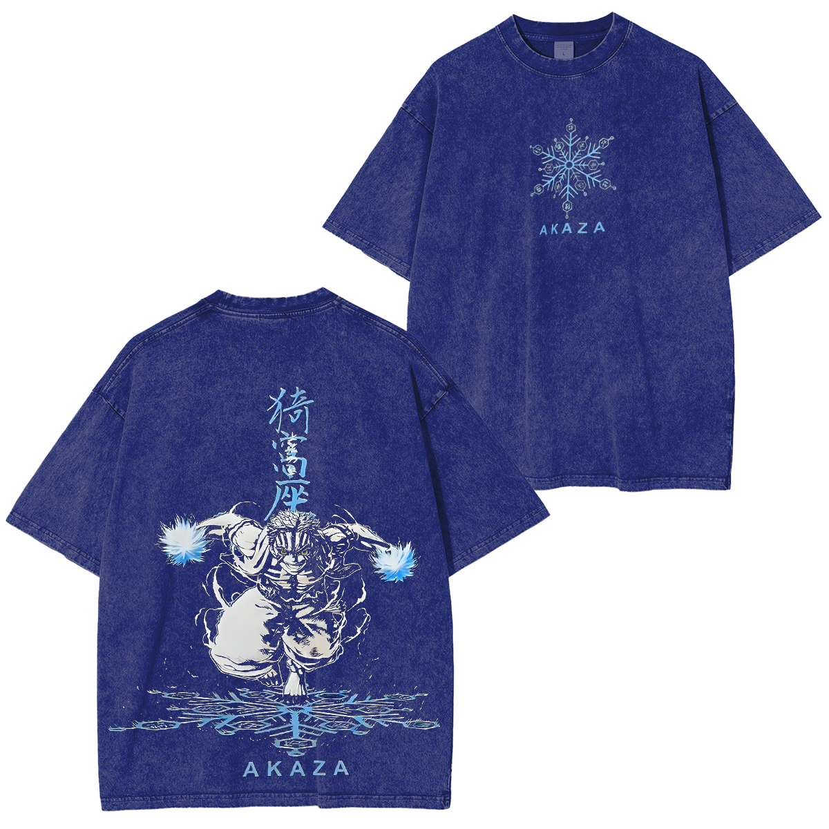 Akaza-Demon Slayer Vintage Washed T-shirt/Crewneck/Hoodie