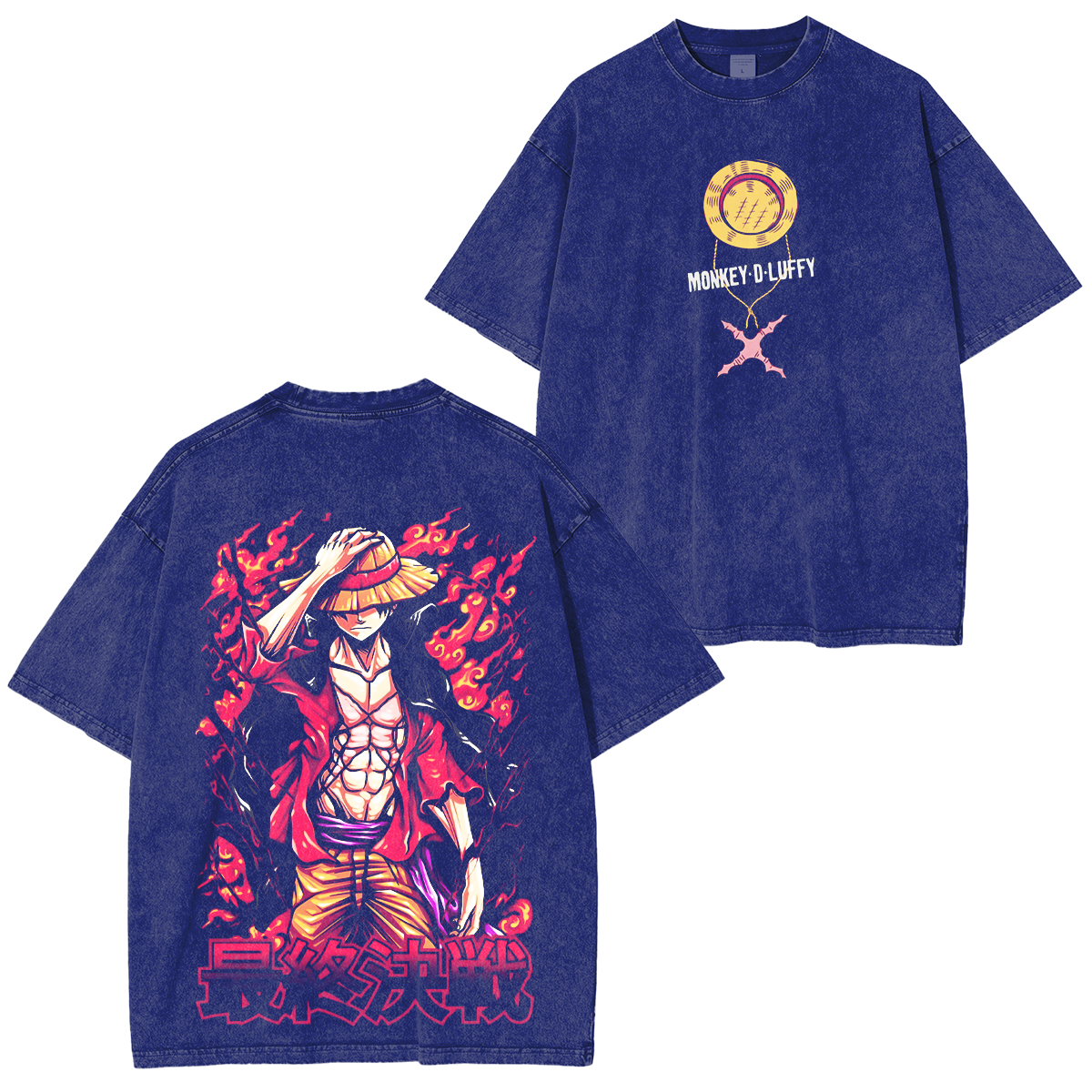 Monkey D. Luffy-One Piece Vintage Washed T-shirt/Crewneck/Hoodie