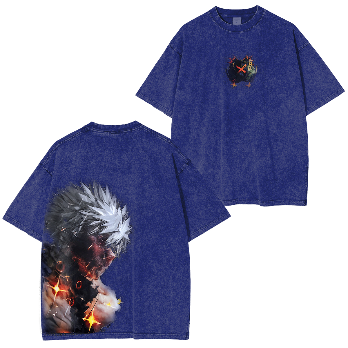 Katsuki Bakugo My Hero Academia Vintage Washed T-shirt/Crewneck/Hoodie