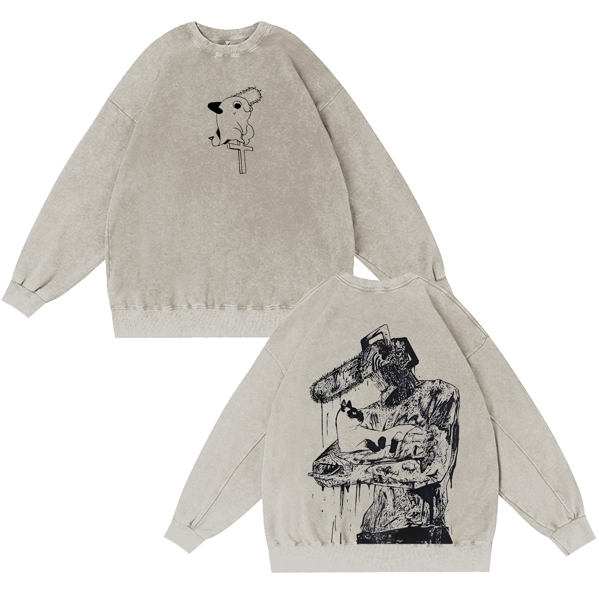 Chainsaw ManVintage Washed T-shirt/Crewneck/Hoodie