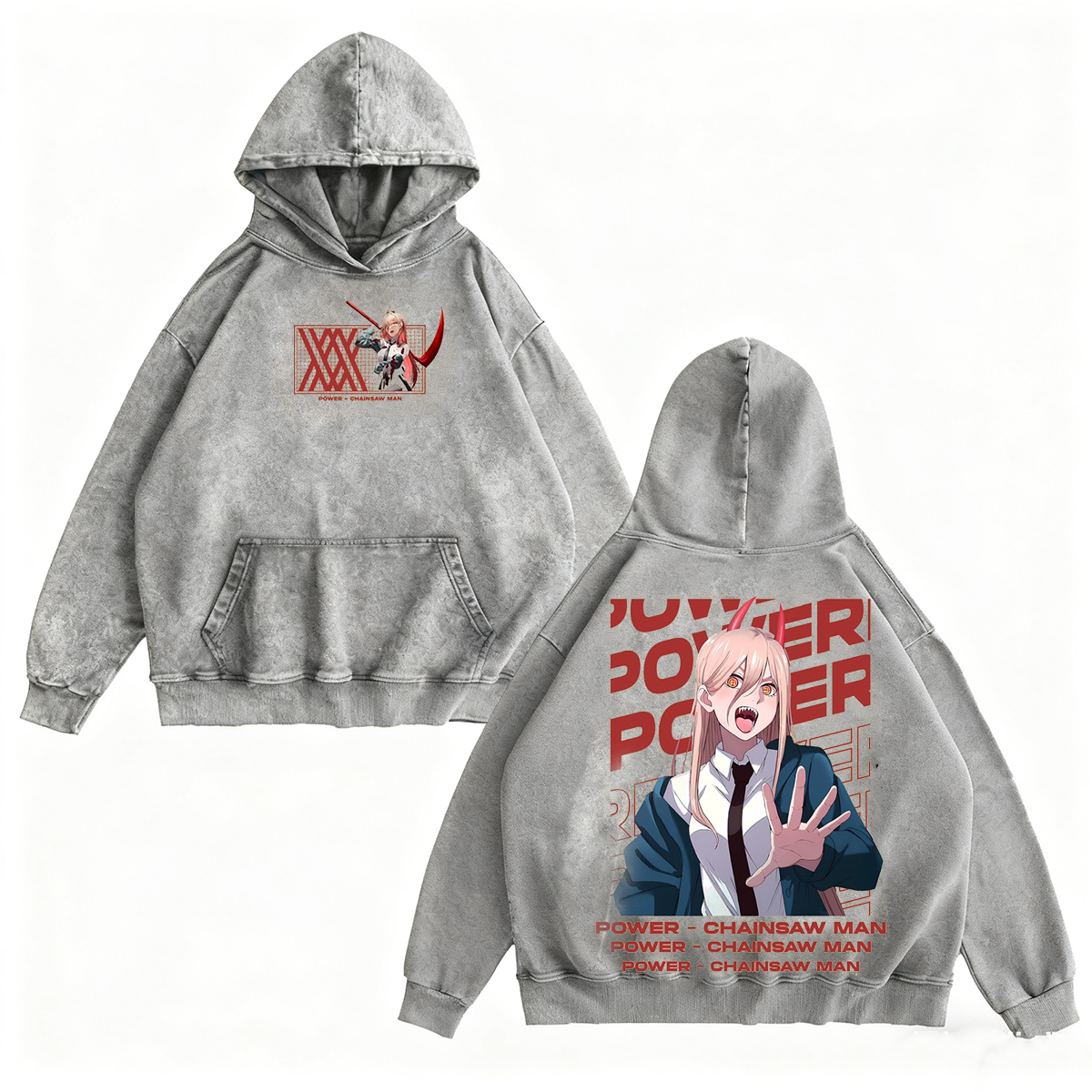 Chainsaw Man Vintage Washed T-shirt/Crewneck/Hoodie