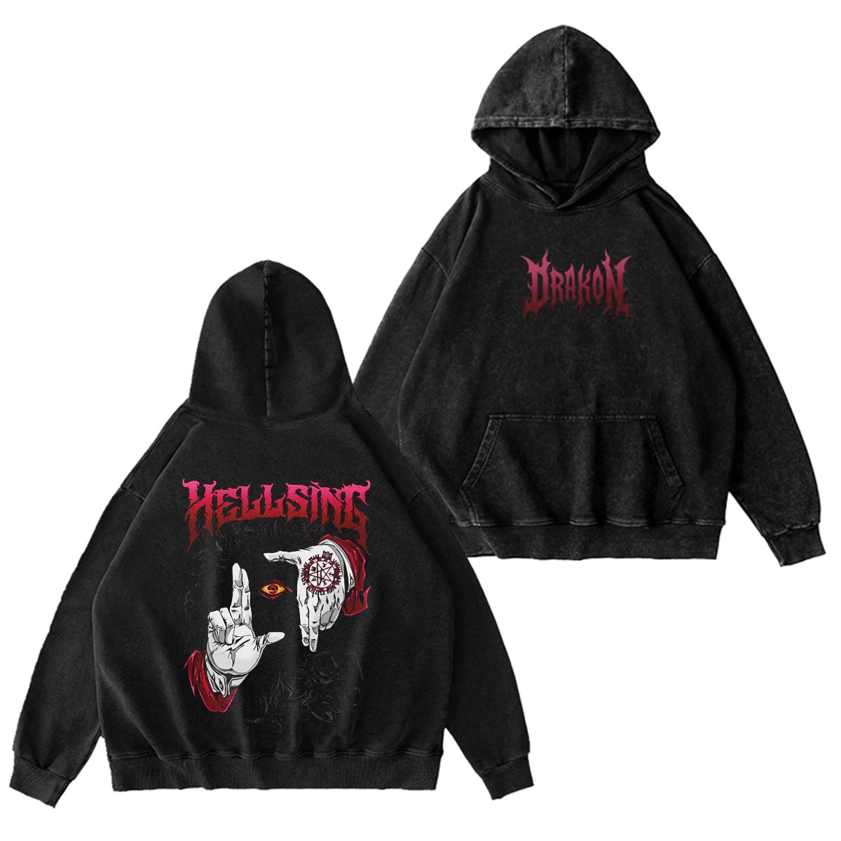 Hellsing Vintage Oversized Vintage Washed T-shirt/Crewneck/Hoodie