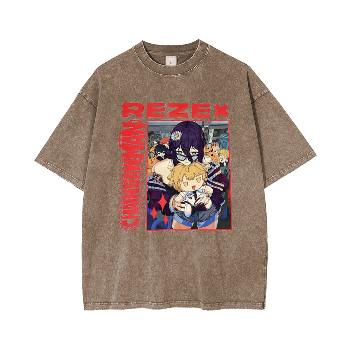 Chainsaw Man Vintage Washed T-shirt/Crewneck/Hoodie
