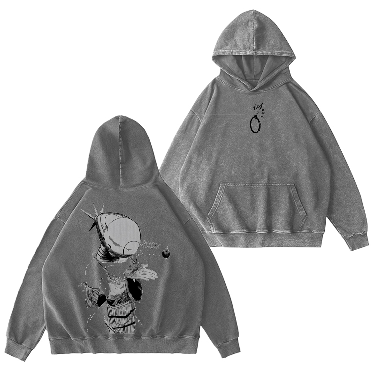 Chainsaw Man Vintage Washed T-shirt/Crewneck/Hoodie