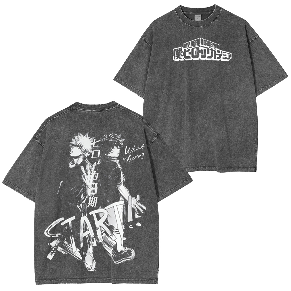 My Hero Academia Vintage Washed T-shirt/Crewneck/Hoodie