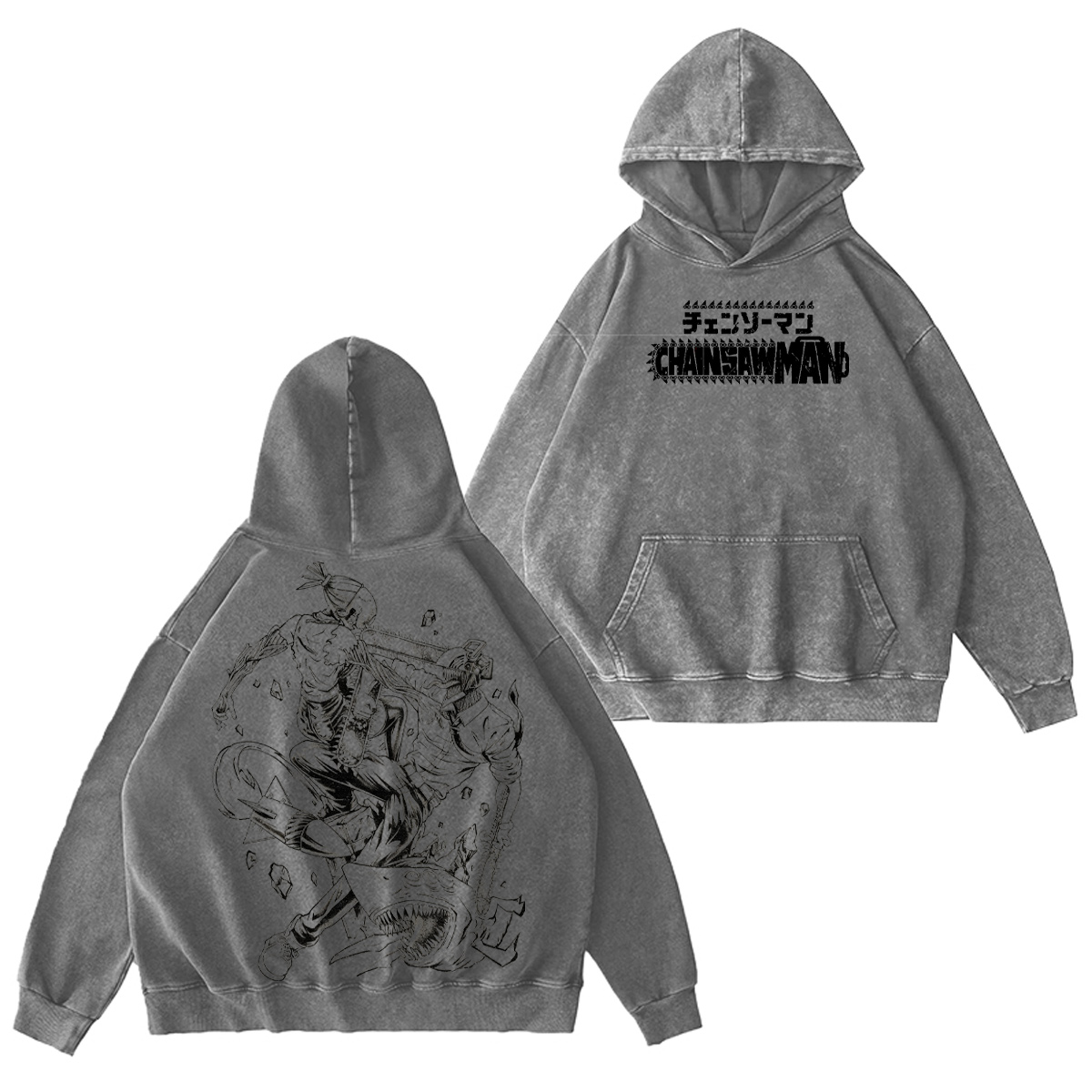 Chainsaw Man Vintage Washed T-shirt/Crewneck/Hoodie