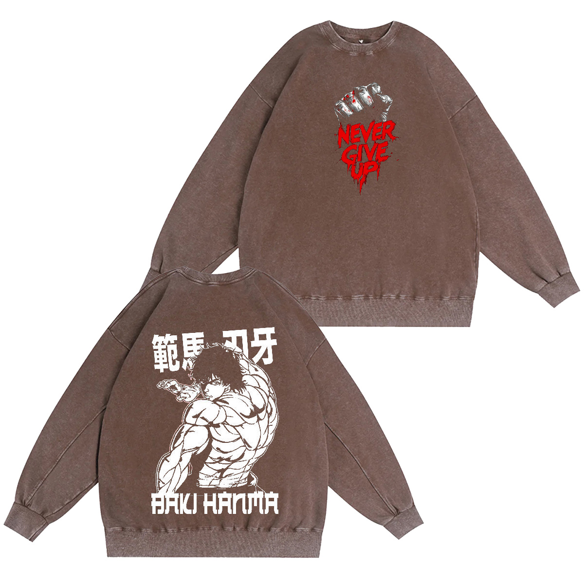 Baki Hanma Vintage Washed T-shirt/Crewneck/Hoodie