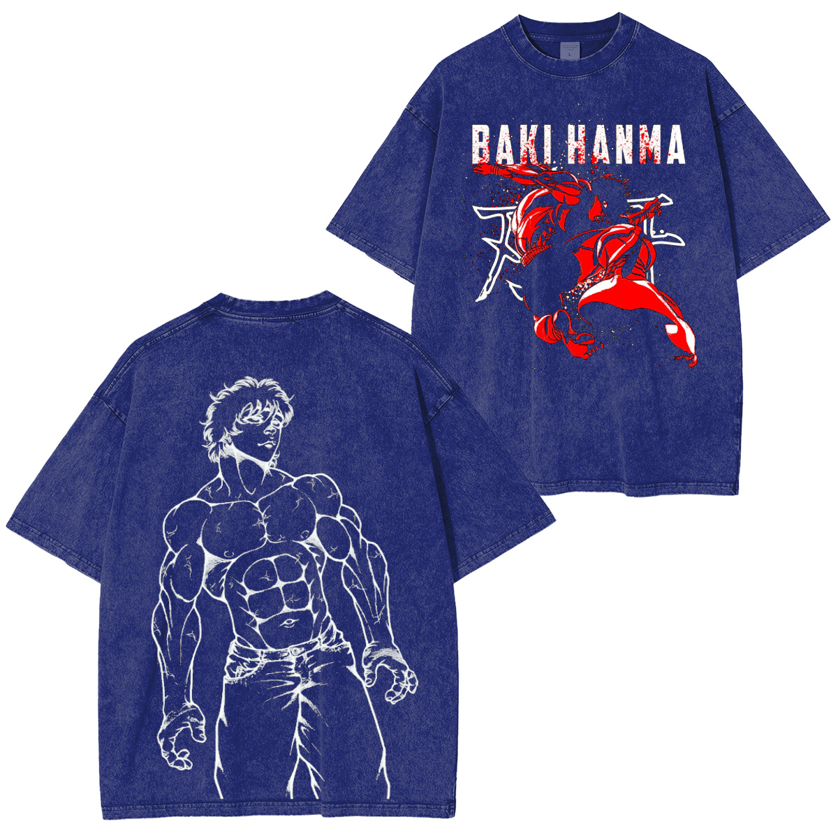 Baki Hanma Vintage Washed T-shirt/Crewneck/Hoodie