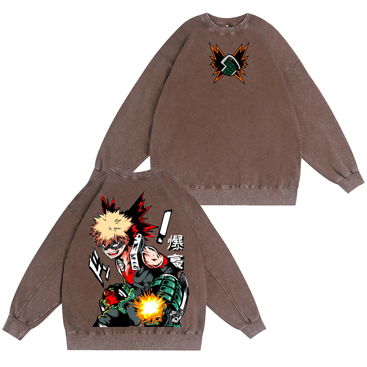 My Hero Academia Vintage Washed T-shirt/Crewneck/Hoodie