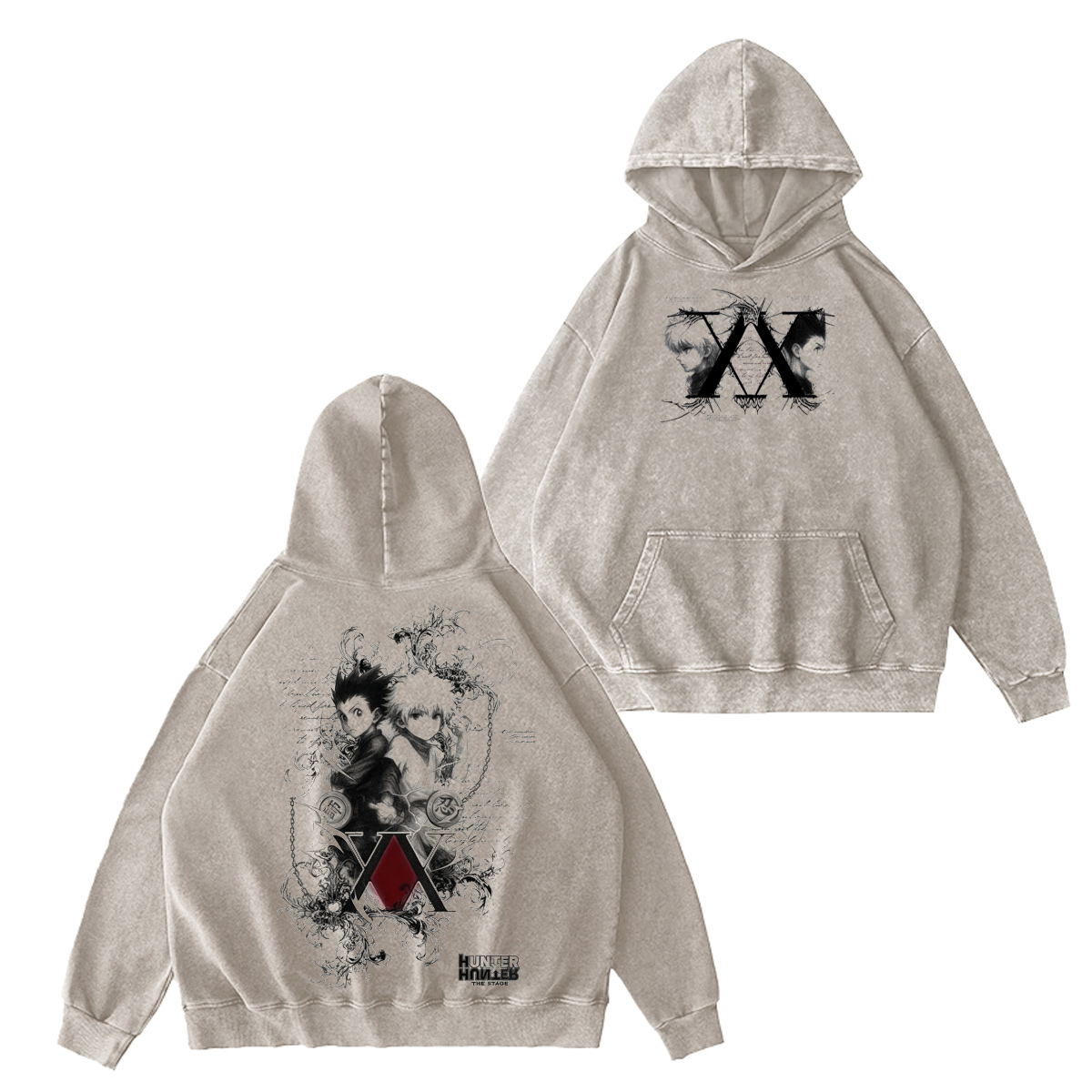 Killua x Gon Hunter x Hunter Vintage Washed T-shirt/Crewneck/Hoodie