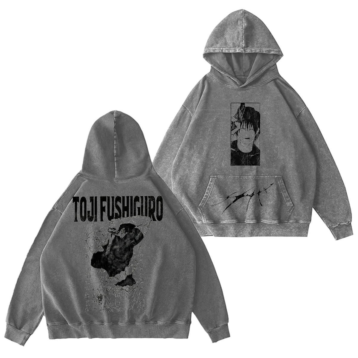 Toji Fushiguro Jujutsu Kaisen Vintage Washed T-shirt/Crewneck/Hoodie