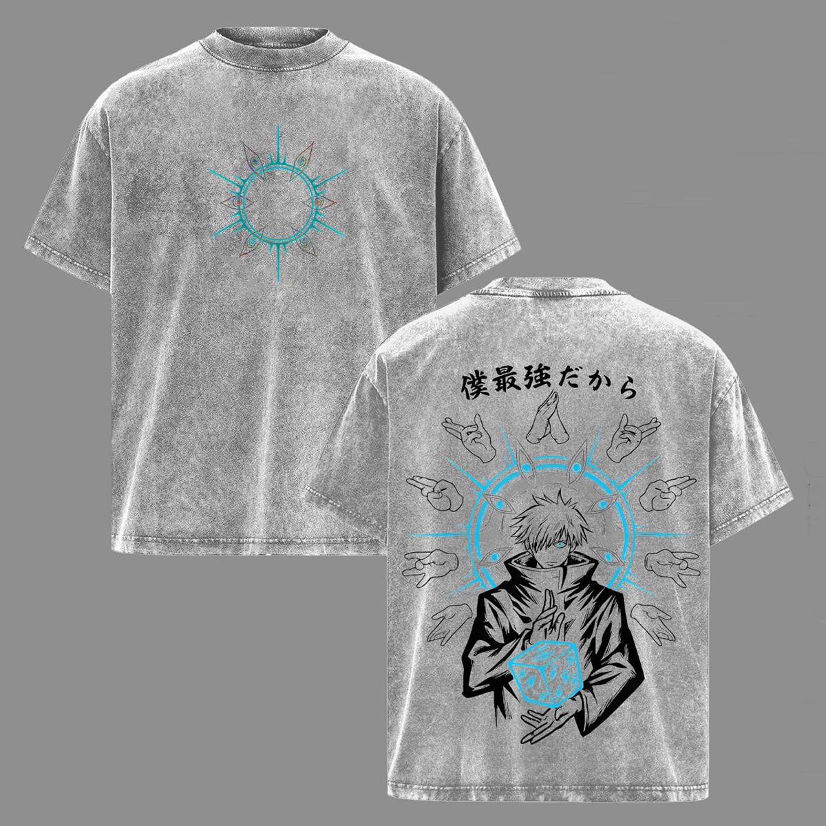 Gojo Jujutsu Kaisen Washed T-shirt/Crewneck/Hoodie