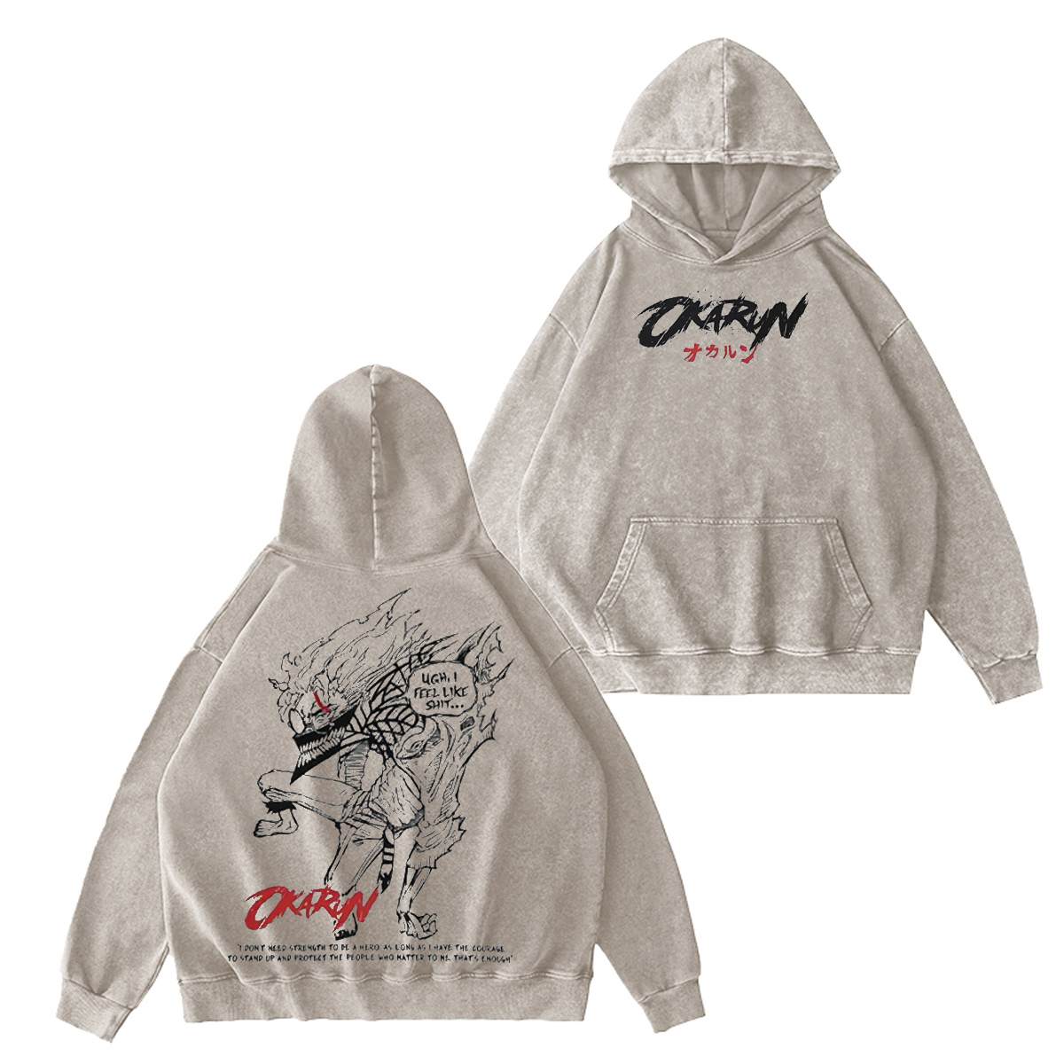 Okarun Dandadan Vintage Washed T-shirt/Crewneck/Hoodie