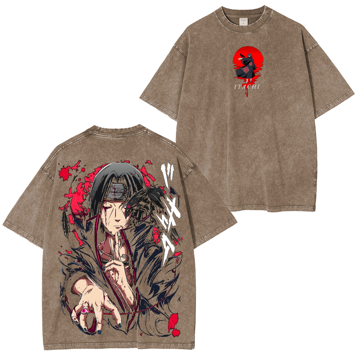 Itachi Uchiha Naruto Vintage Washed T-shirt/Crewneck/Hoodie