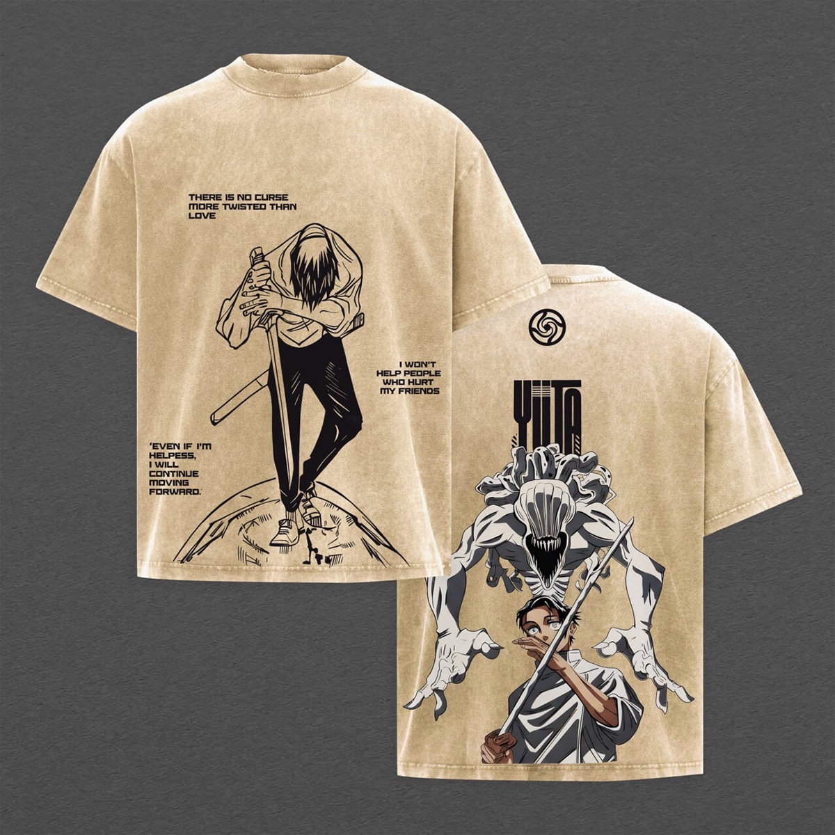 Jujutsu Kaisen Vintage Washed T-shirt/Crewneck/Hoodie