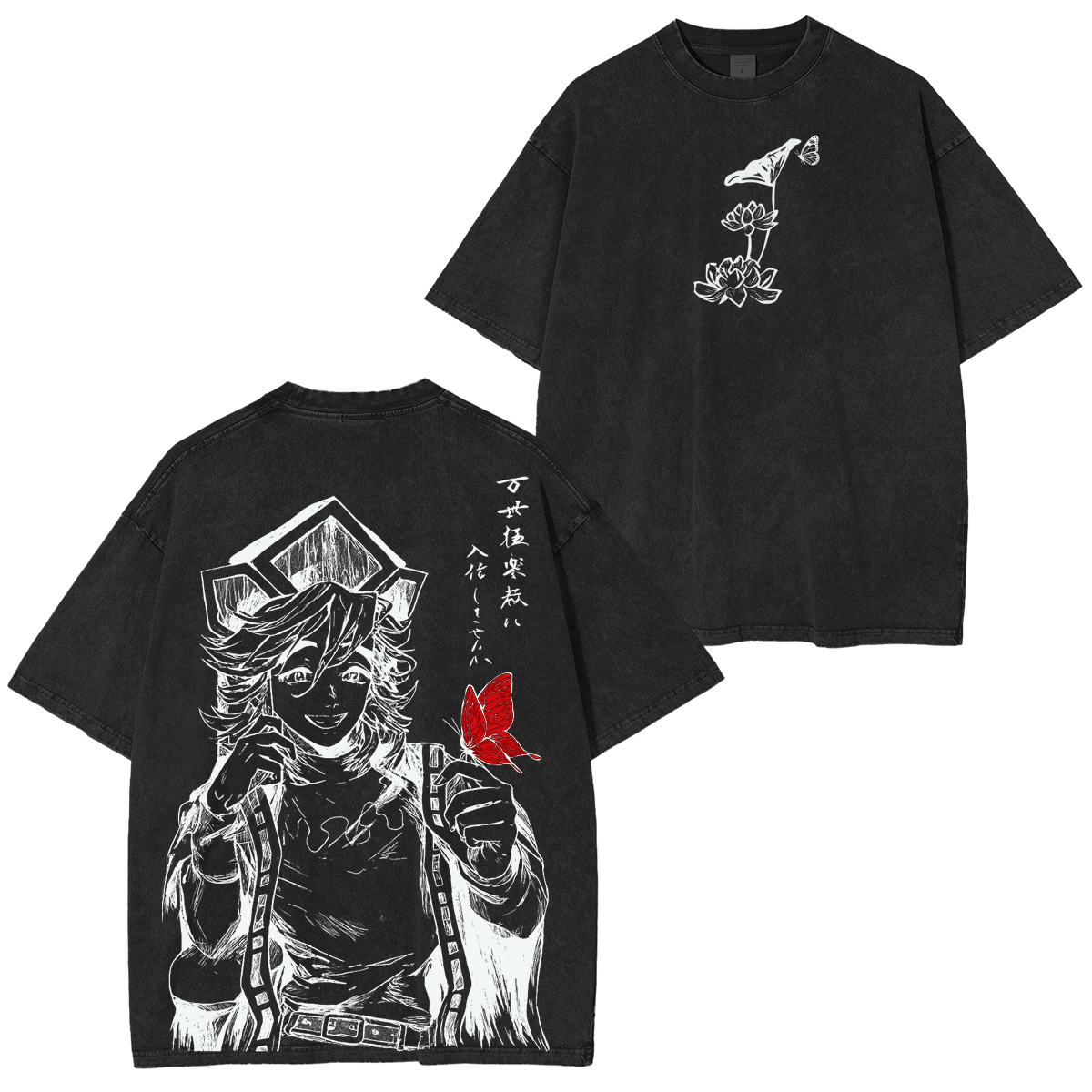 Upper Moon Two Demon Slayer Unsiex Washed T-Shirt
