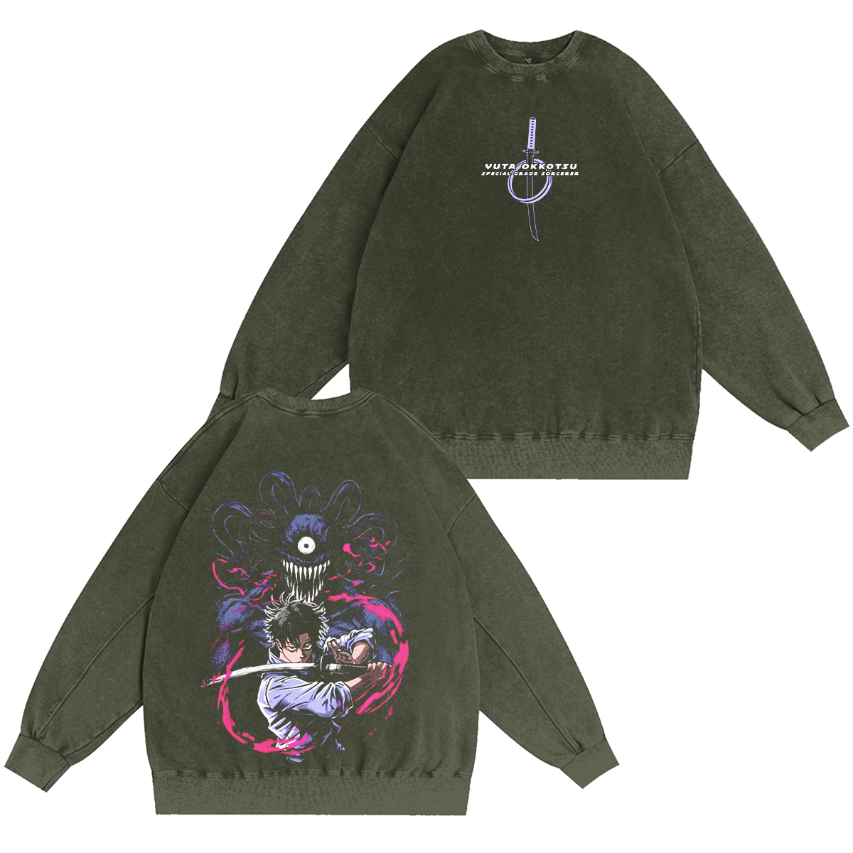 Yuta Okkotsu Jujutsu Kaisen Vintage Washed T-shirt/Crewneck/Hoodie
