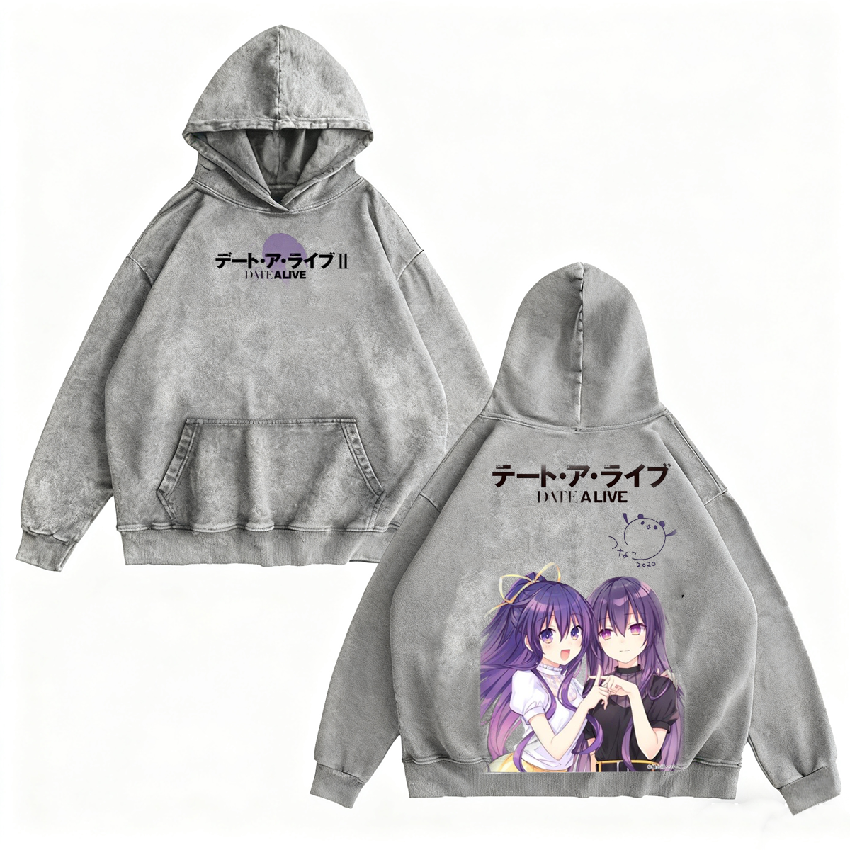 Date A Live Anime Vintage Washed T-shirt/Crewneck/Hoodie