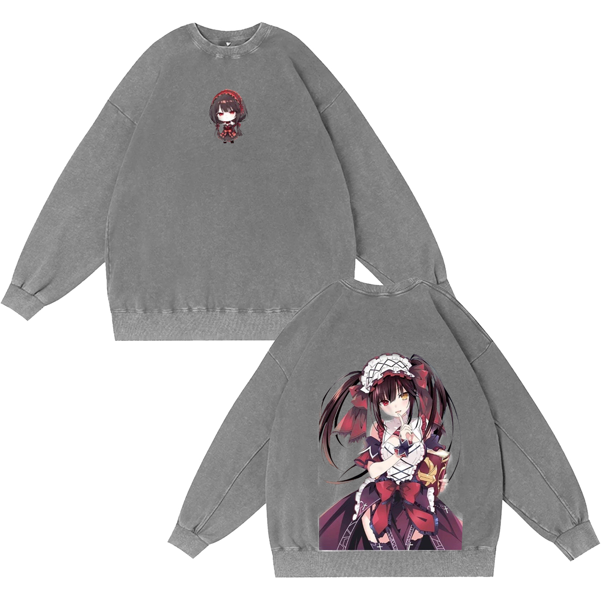 Date A Live Anime Vintage Washed T-shirt/Crewneck/Hoodie