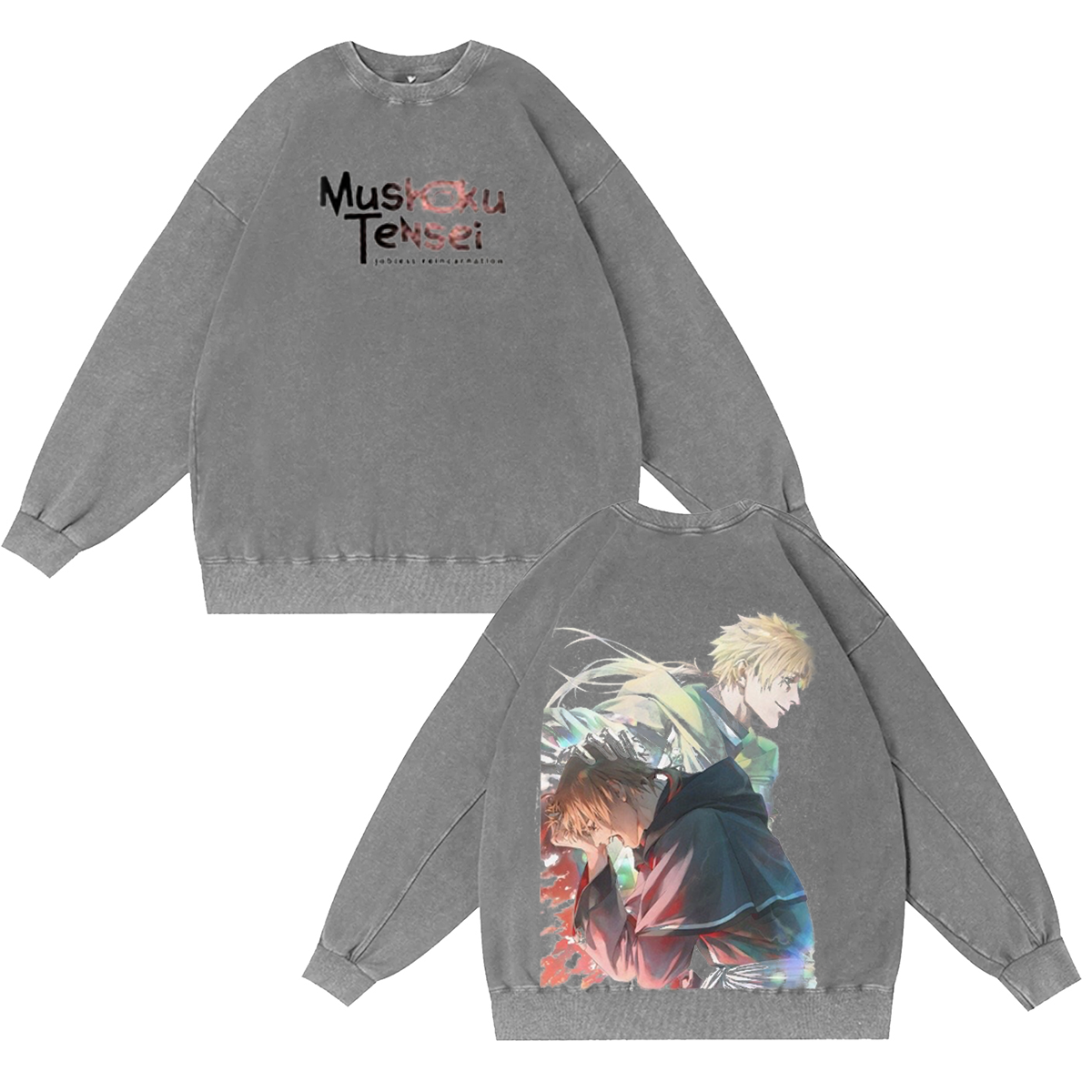 Mushoku Tensei: Jobless Reincarnation Anime Vintage Washed T-shirt/Crewneck/Hoodie