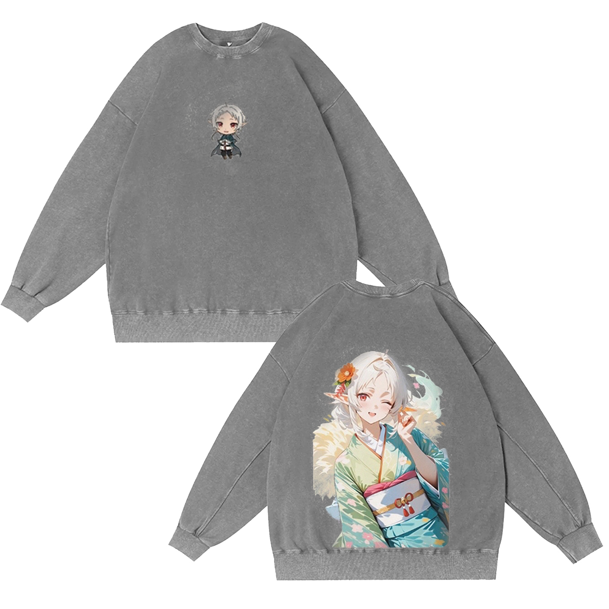 Mushoku Tensei: Jobless Reincarnation Anime Vintage Washed T-shirt/Crewneck/Hoodie