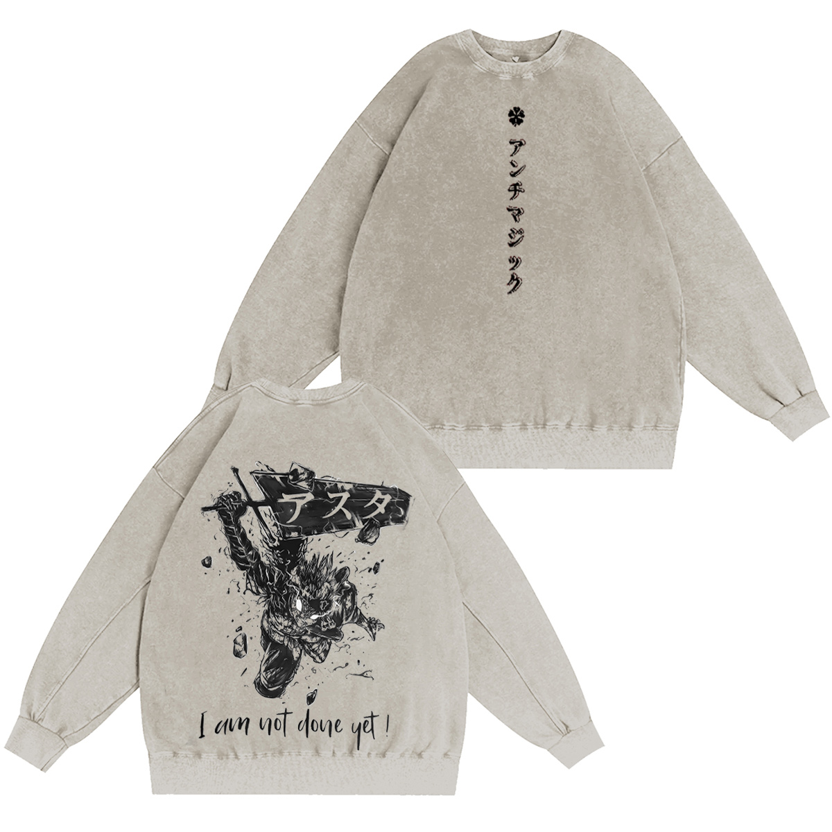 Black Clover Washed T-shirt/Crewneck/Hoodie