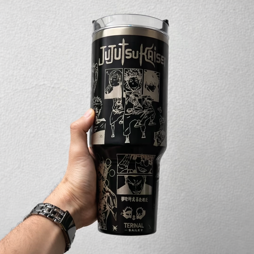 Jujutsu Kaisen Themed engraved Stanley Tumbler Cup