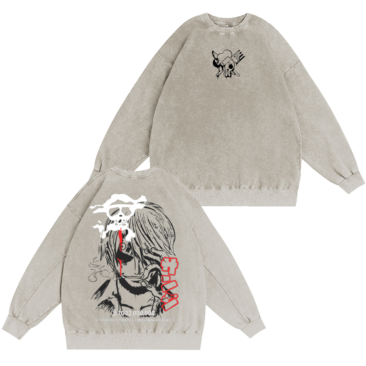 One Piece Washed T-shirt/Crewneck/Hoodie