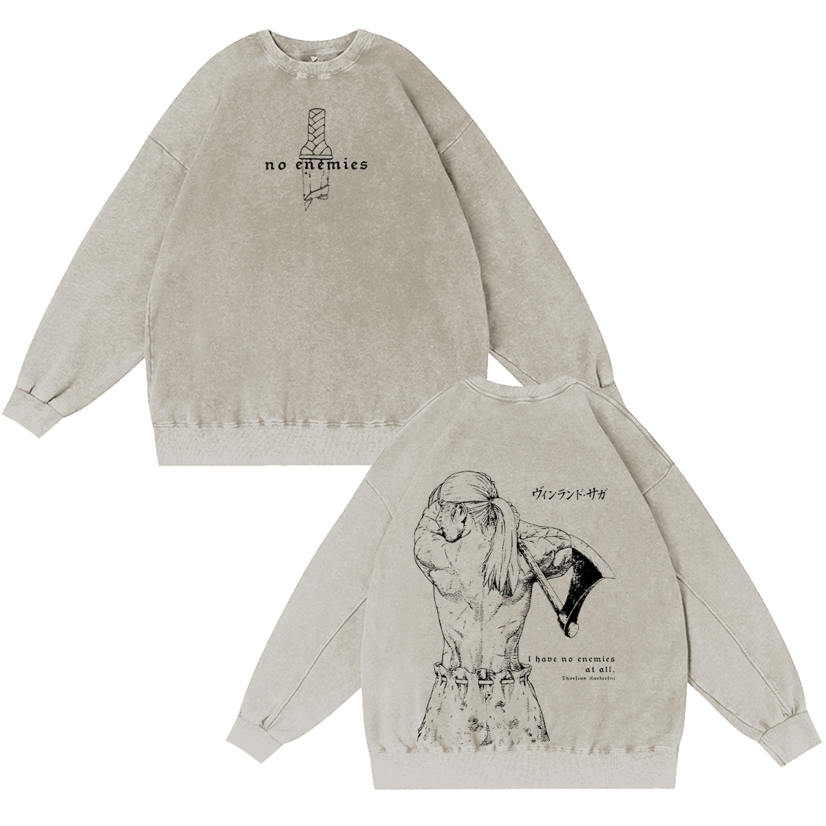 Vinland Saga.Washed T-shirt/Crewneck/Hoodie