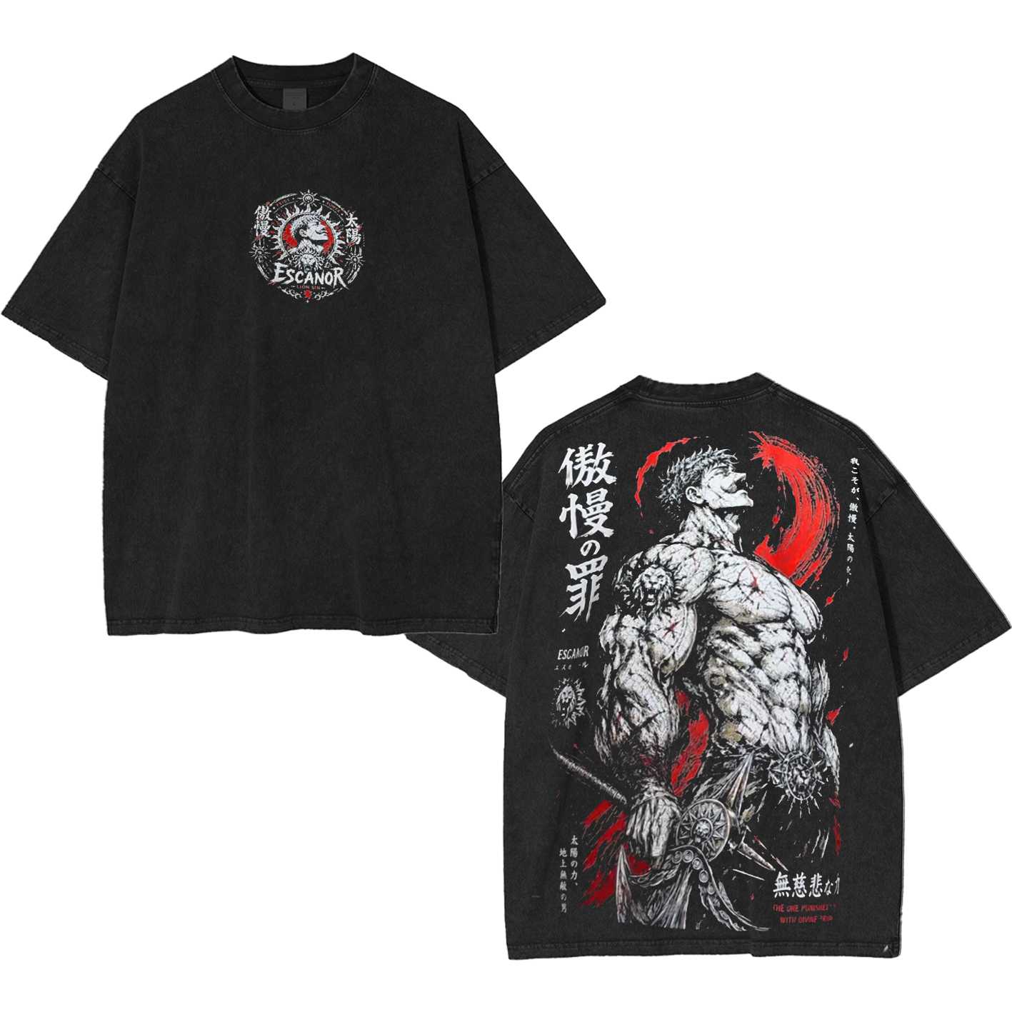 Escanor Unisex  Washed T-Shirt