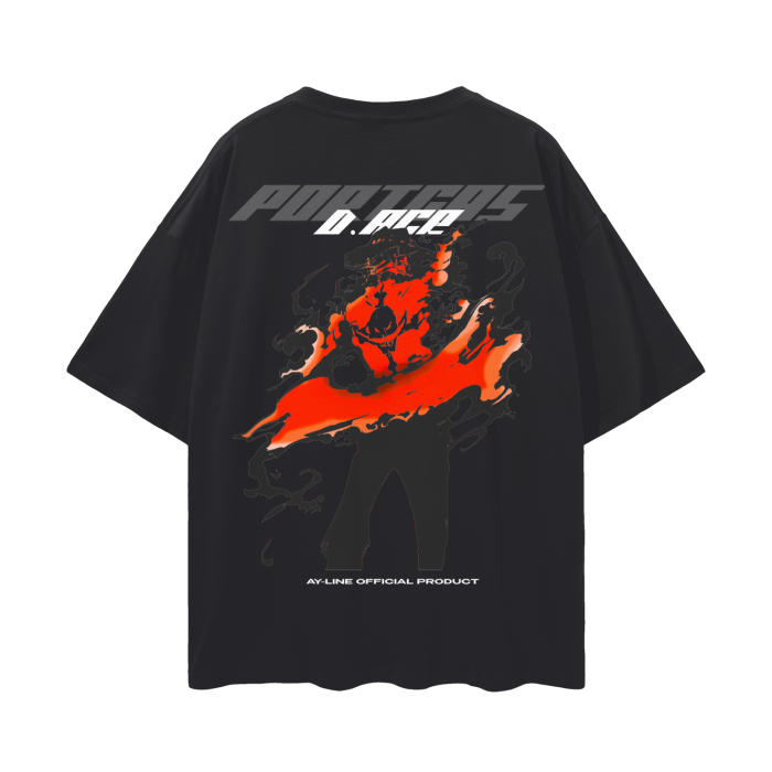 Flame Rogue Y2K Streetwear Shirt Black